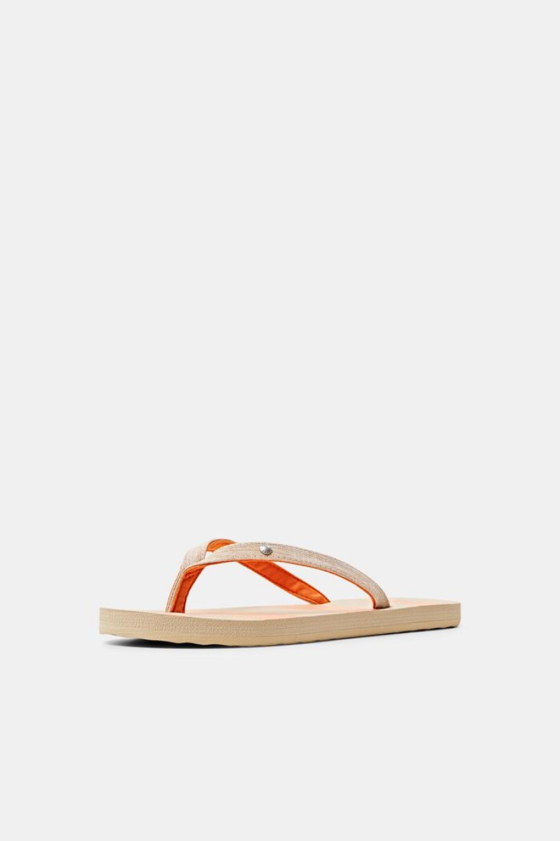 Dámské Pantofle Esprit Slip Slops With Textilní Straps Oranžové | RUH706423