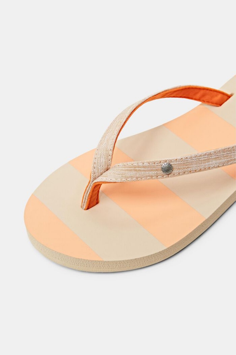 Dámské Pantofle Esprit Slip Slops With Textilní Straps Oranžové | RUH706423