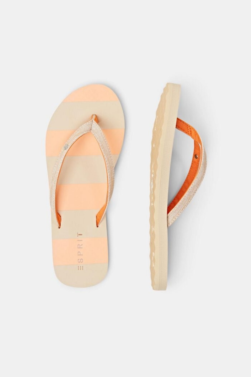 Dámské Pantofle Esprit Slip Slops With Textilní Straps Oranžové | RUH706423