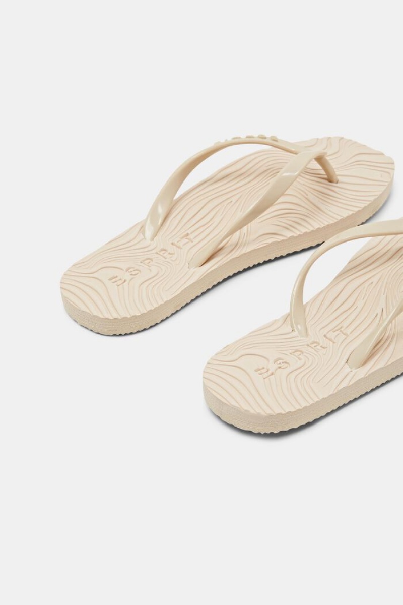 Dámské Pantofle Esprit Trendy Slip Slops Béžový | CFO517842