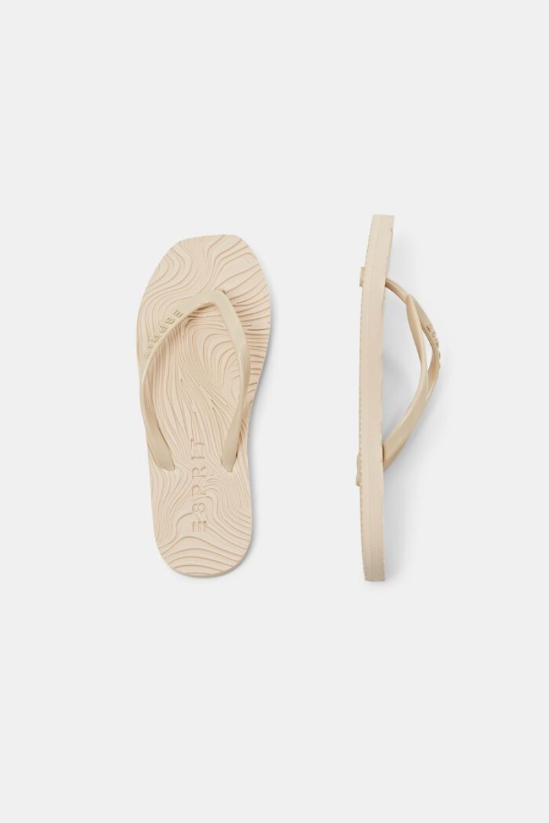 Dámské Pantofle Esprit Trendy Slip Slops Béžový | CFO517842