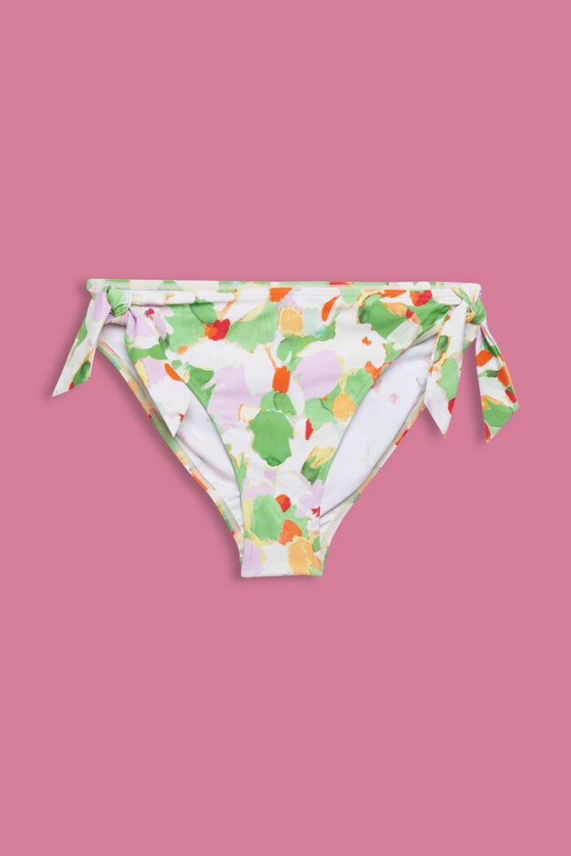 Dámské Plavky Esprit Bikiny With Tie-up Bows Zelene | DZQ364015