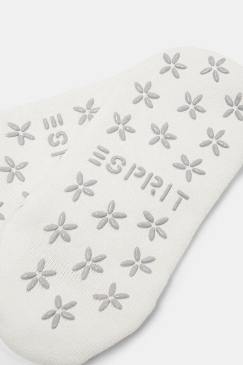 Dámské Ponožky Esprit Non-slip Krátké,Organic Bavlněné Blend Bílé | BJI916257