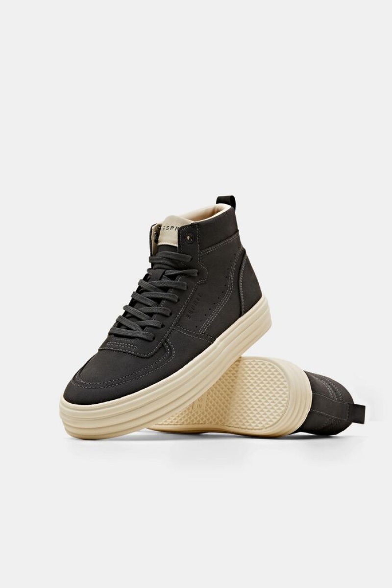 Dámské Sportovní Boty Esprit High-top Černé | QJR759403