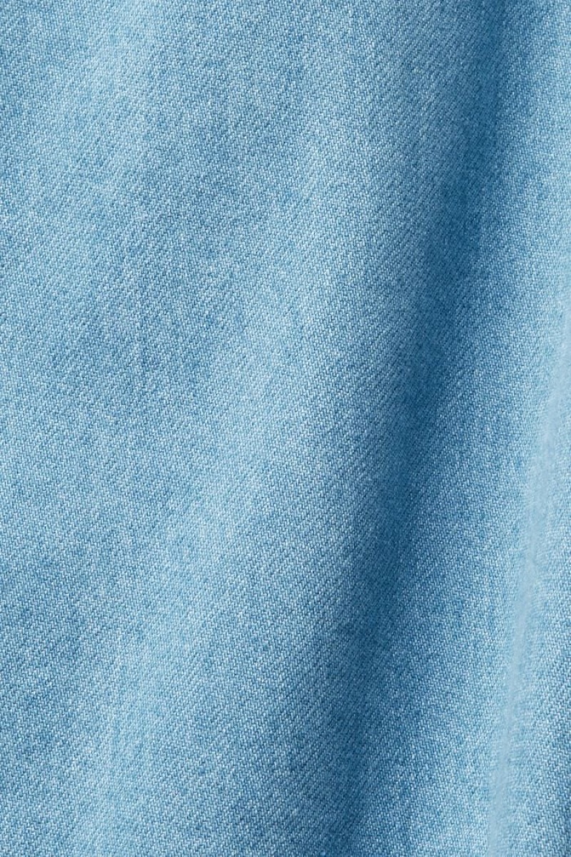 Dámské Sukně Esprit Asymmetrical Denim Blankyt Světle | JIC195230