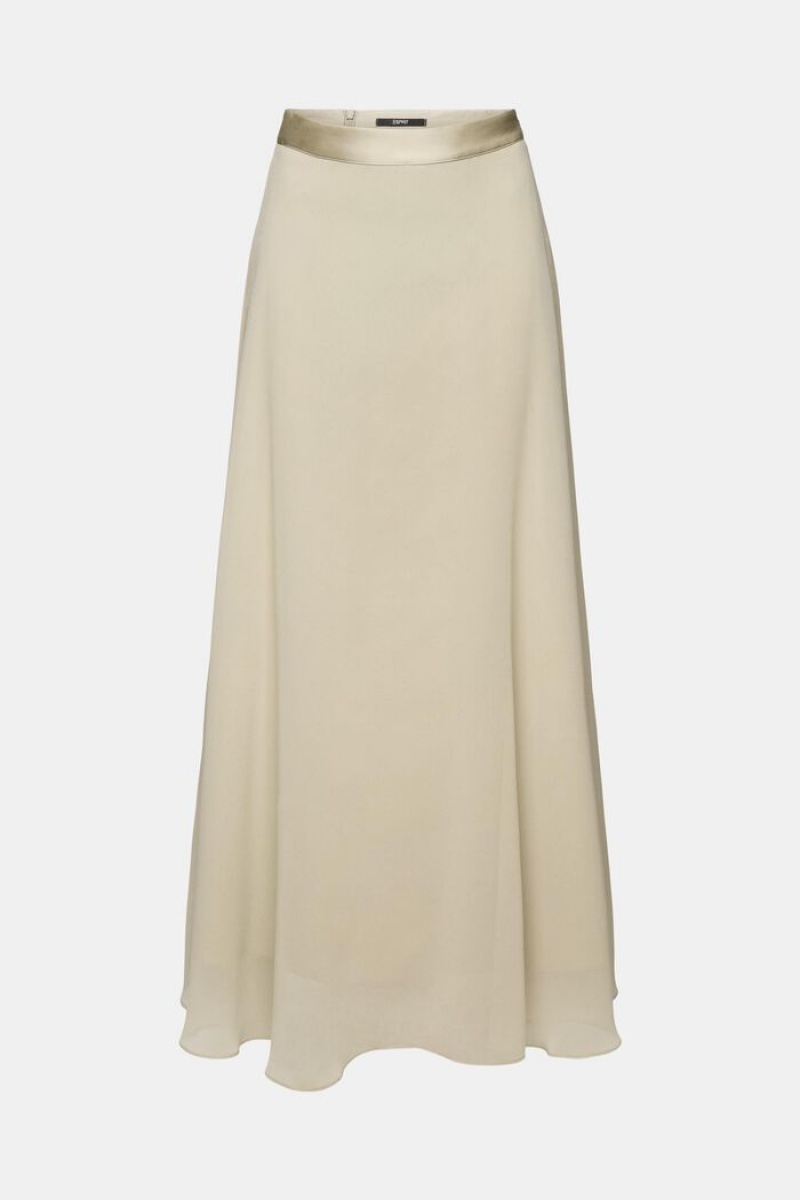 Dámské Sukně Esprit Chiffon Maxi Zelene | EKM321087