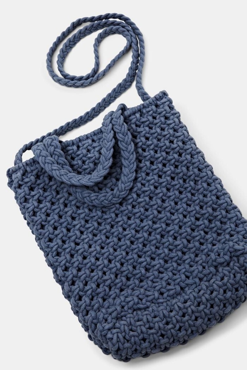 Dámské Tašky Esprit Mini Crochet,100% Bavlněné Blankyt | YCP547823