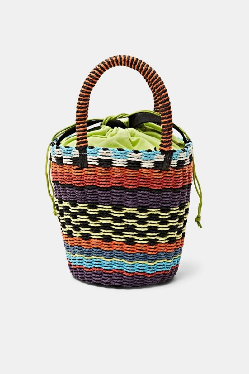 Dámské Tašky Esprit Raffia Bucket With Handles Viacfarebný | NWK981205