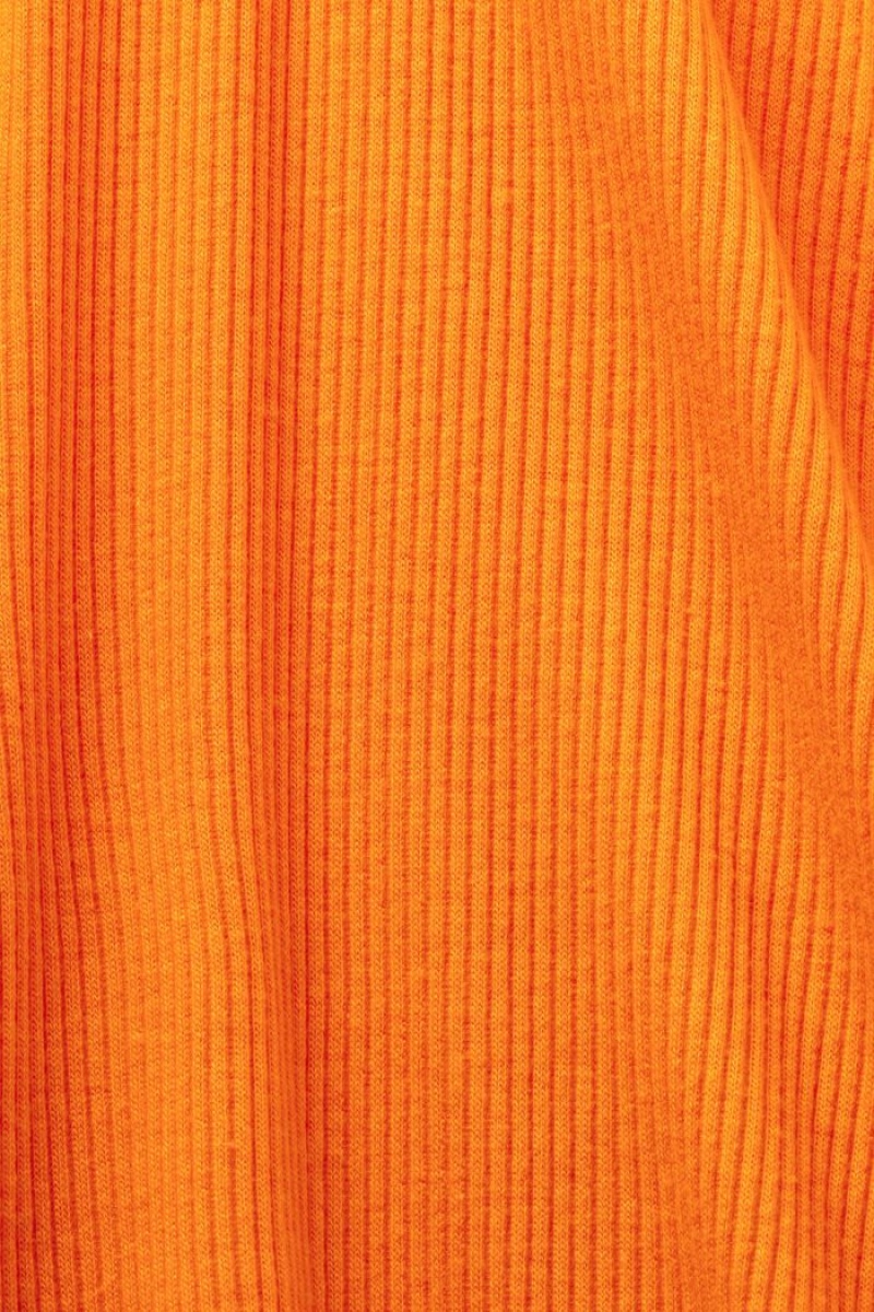 Dámské Topy Esprit Rib-knit Longsleeve Oranžové | NCH083172