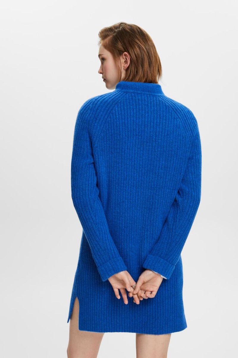 Dámské Šaty Esprit Rib-knit Mini Světle Blankyt | OSJ735820