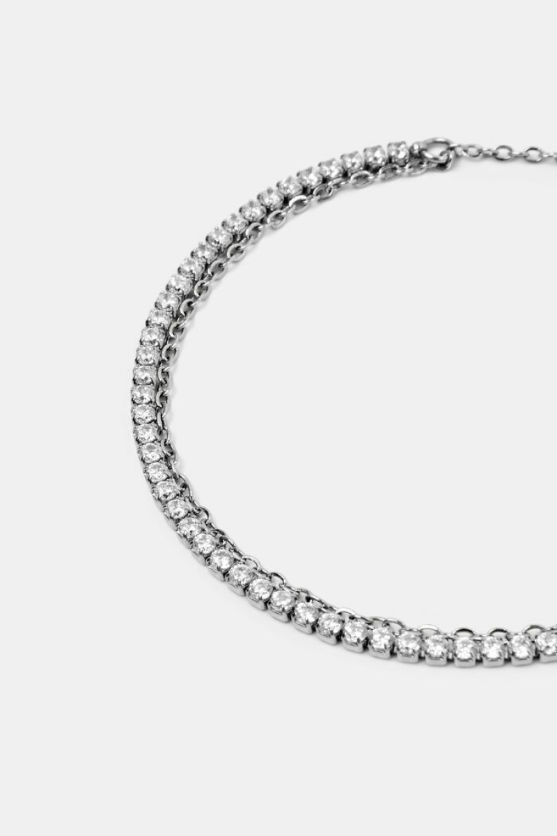 Dámské Šperky Esprit Bracelet With Zirconia,Stainless Steel Stříbrné | FYO257463