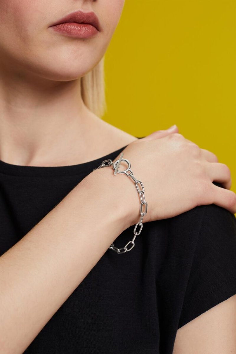 Dámské Šperky Esprit Chain Bracelet,Stainless Steel Stříbrné | ZNO248109