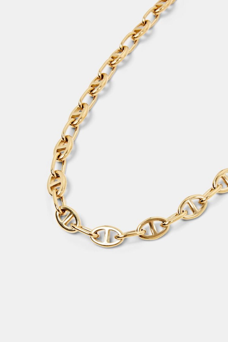 Dámské Šperky Esprit Chain Necklace,Stainless Steel Zlaté | FJA567243