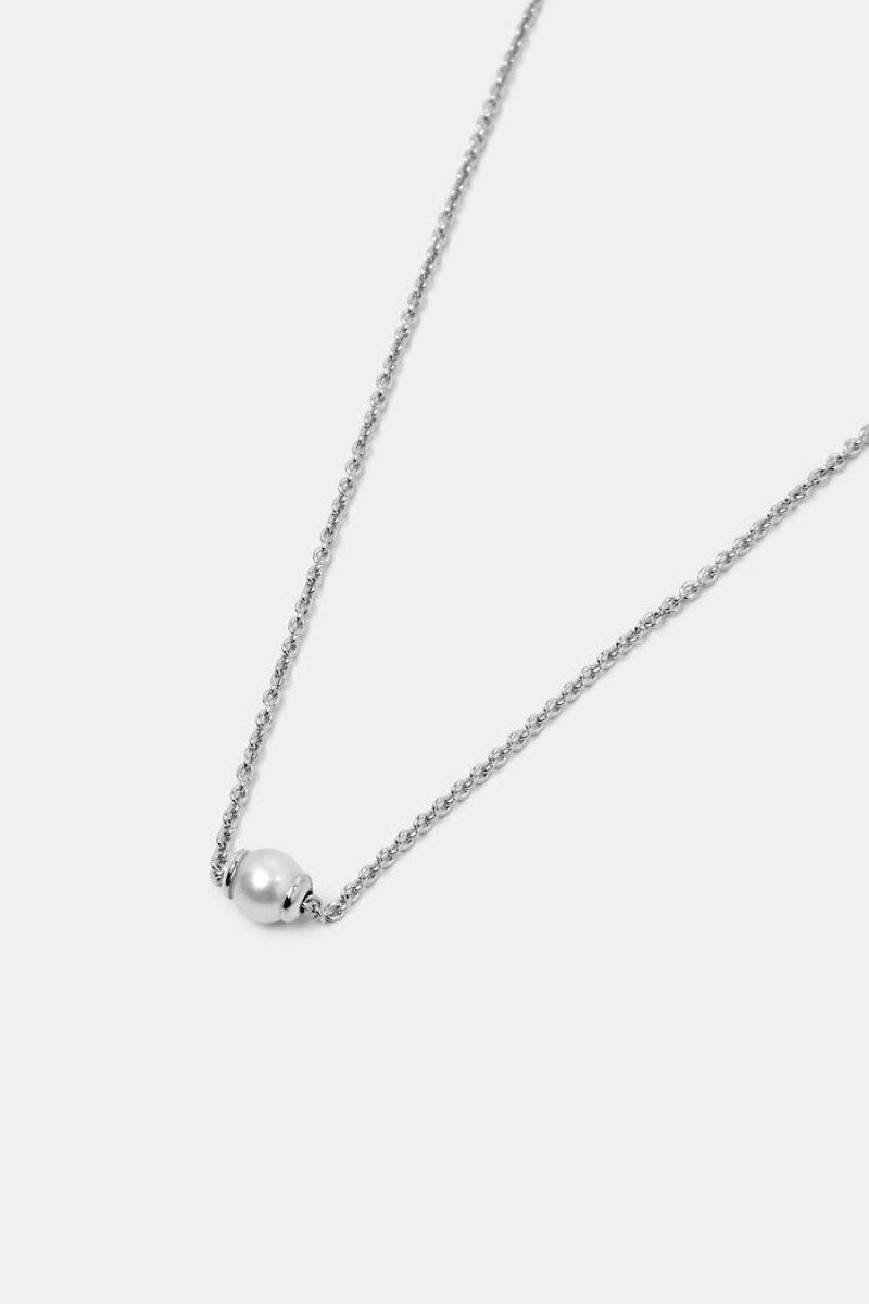 Dámské Šperky Esprit Dainty Sterling Silver Pendant Necklace Stříbrné | AHY723169