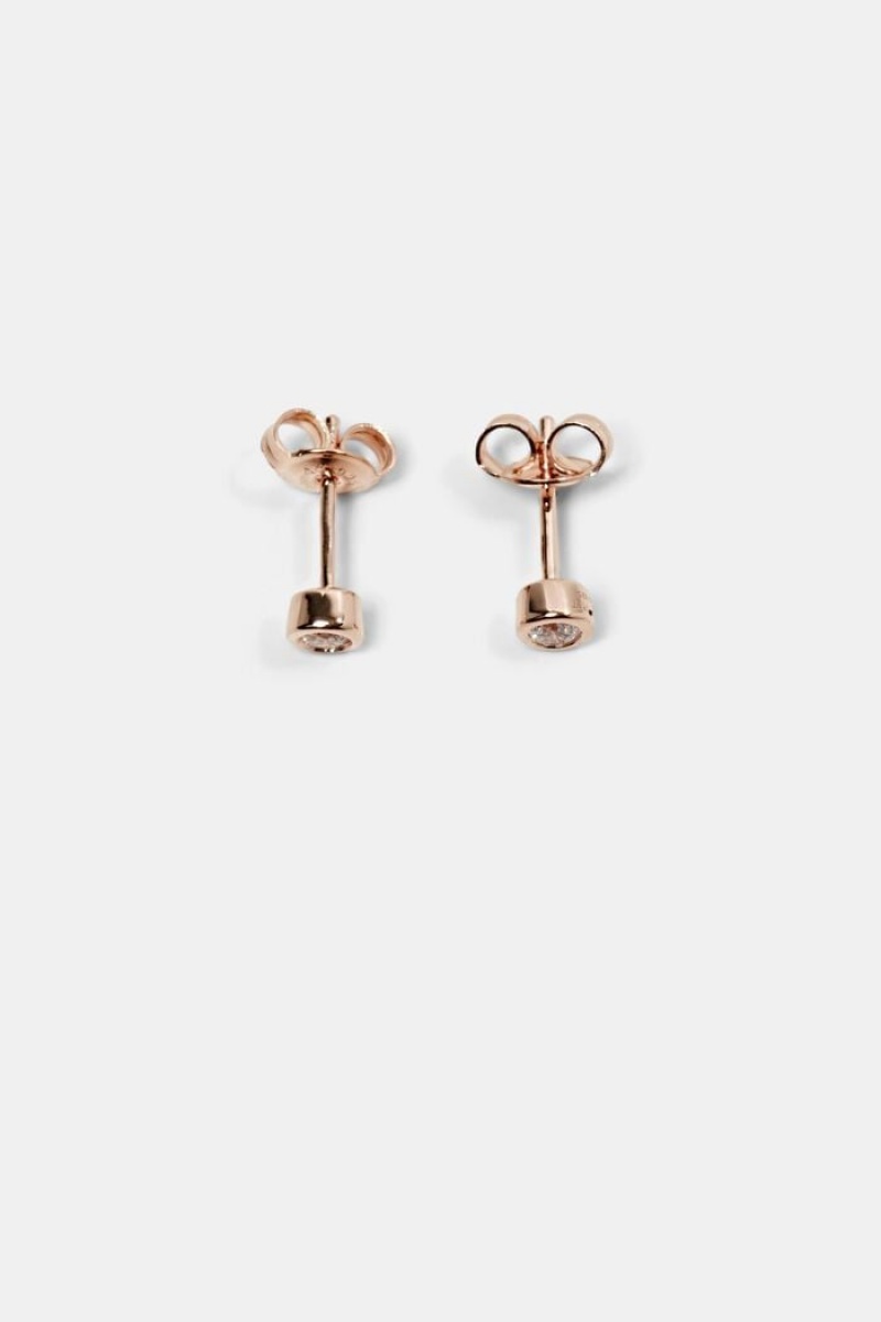 Dámské Šperky Esprit Earrings Růžové Zlaté | DXP764091