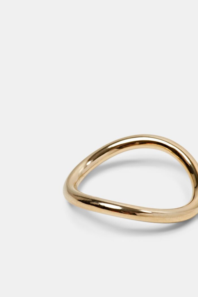 Dámské Šperky Esprit Gold Wave Ring Zlaté | AYH140273