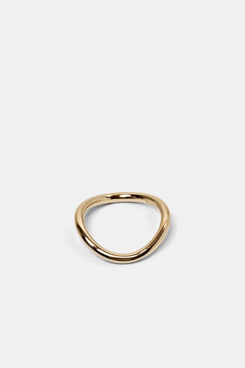 Dámské Šperky Esprit Gold Wave Ring Zlaté | AYH140273