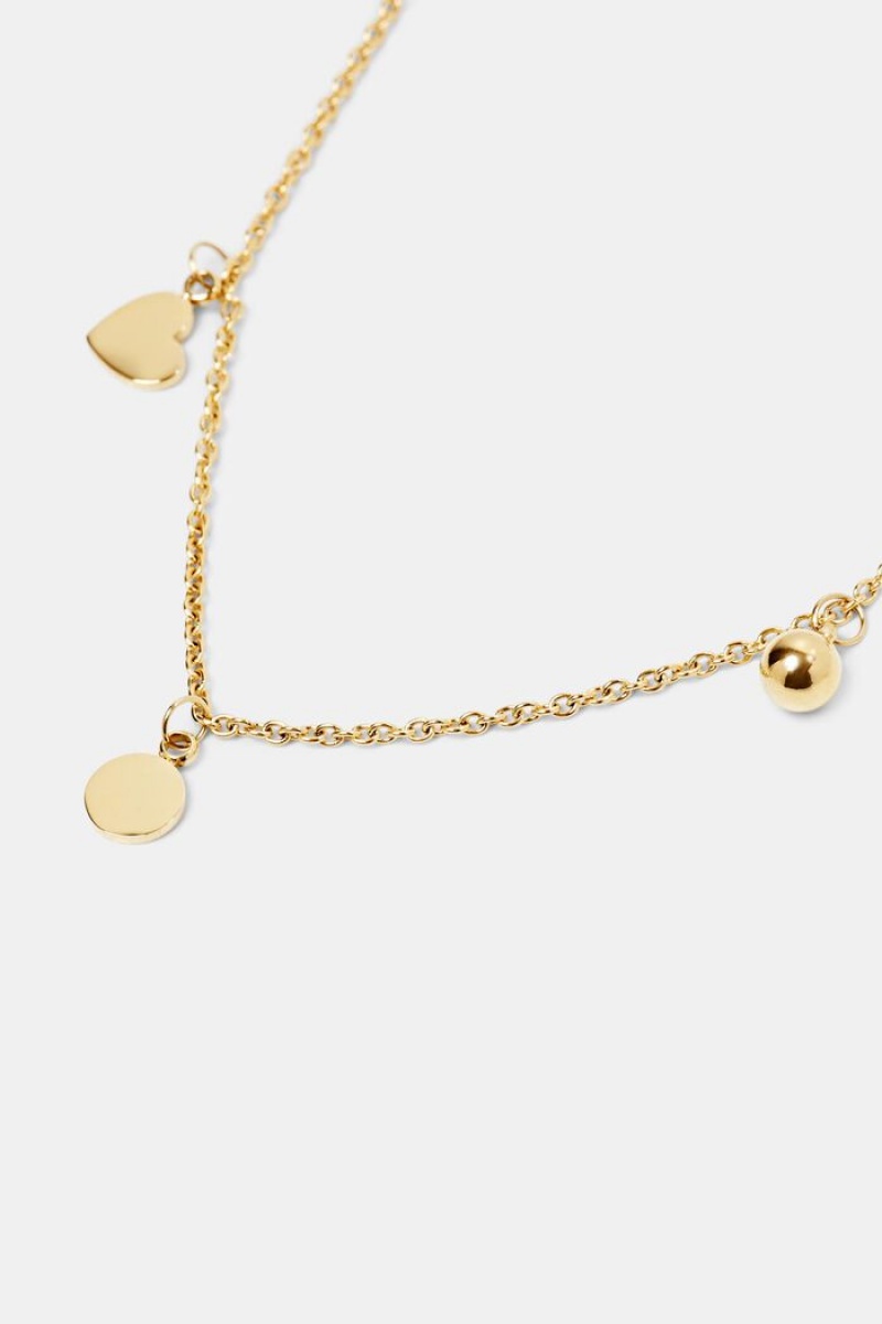 Dámské Šperky Esprit Lucky Charms Anklet,Stainless Steel Zlaté | VHB594308