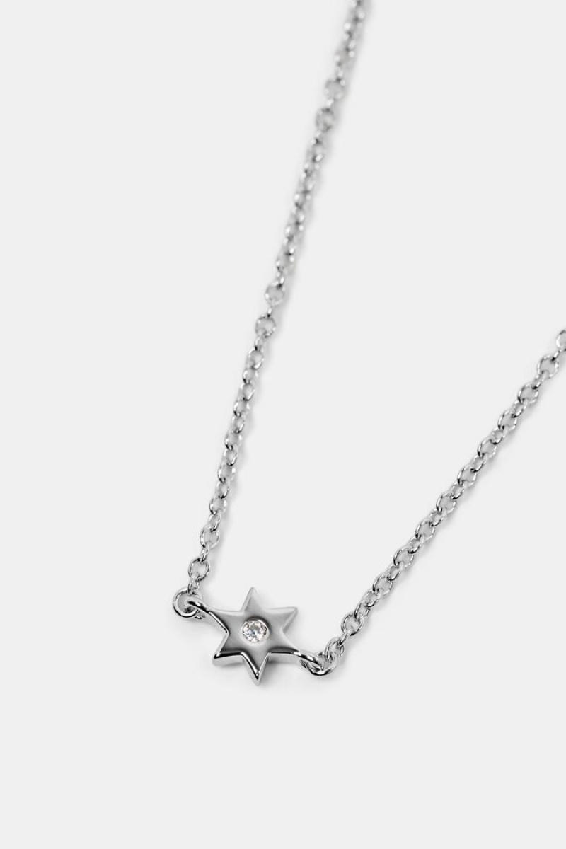 Dámské Šperky Esprit Necklace With Fixed Charms,Sterling Silver Stříbrné | OYH406135