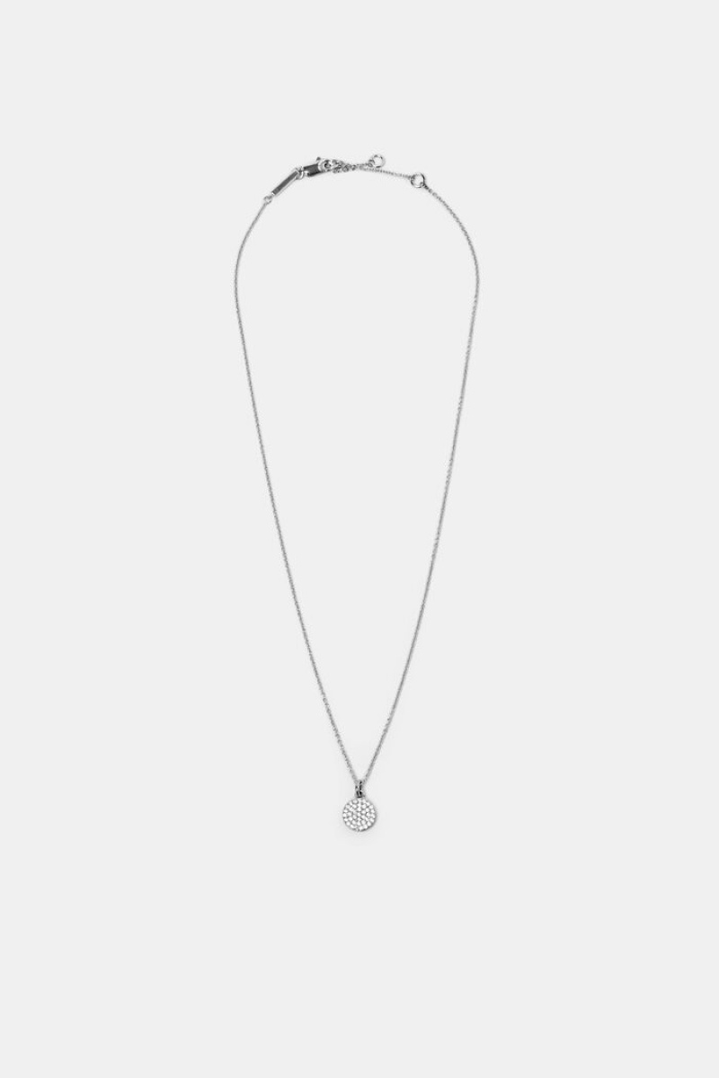 Dámské Šperky Esprit Necklace With Zirconia Pendant,Sterling Silver Stříbrné | DCA093524