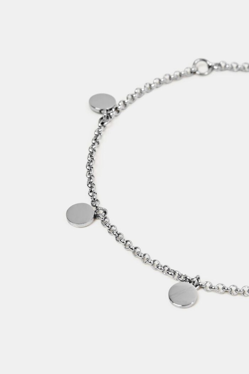 Dámské Šperky Esprit Round Pendant Belcher Bracelet Stříbrné | FUD075231