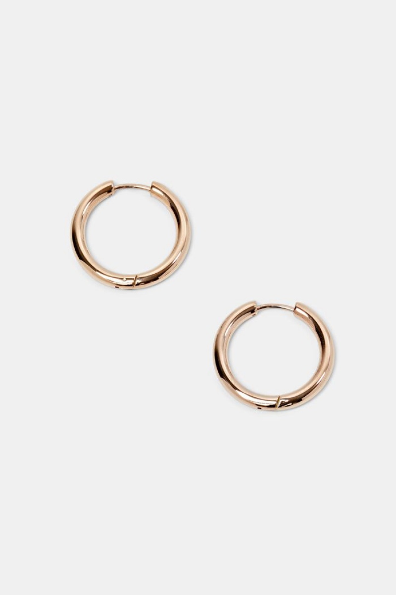 Dámské Šperky Esprit Small Hoop Earrings,Stainless Steel Růžové Zlaté | IBX507638