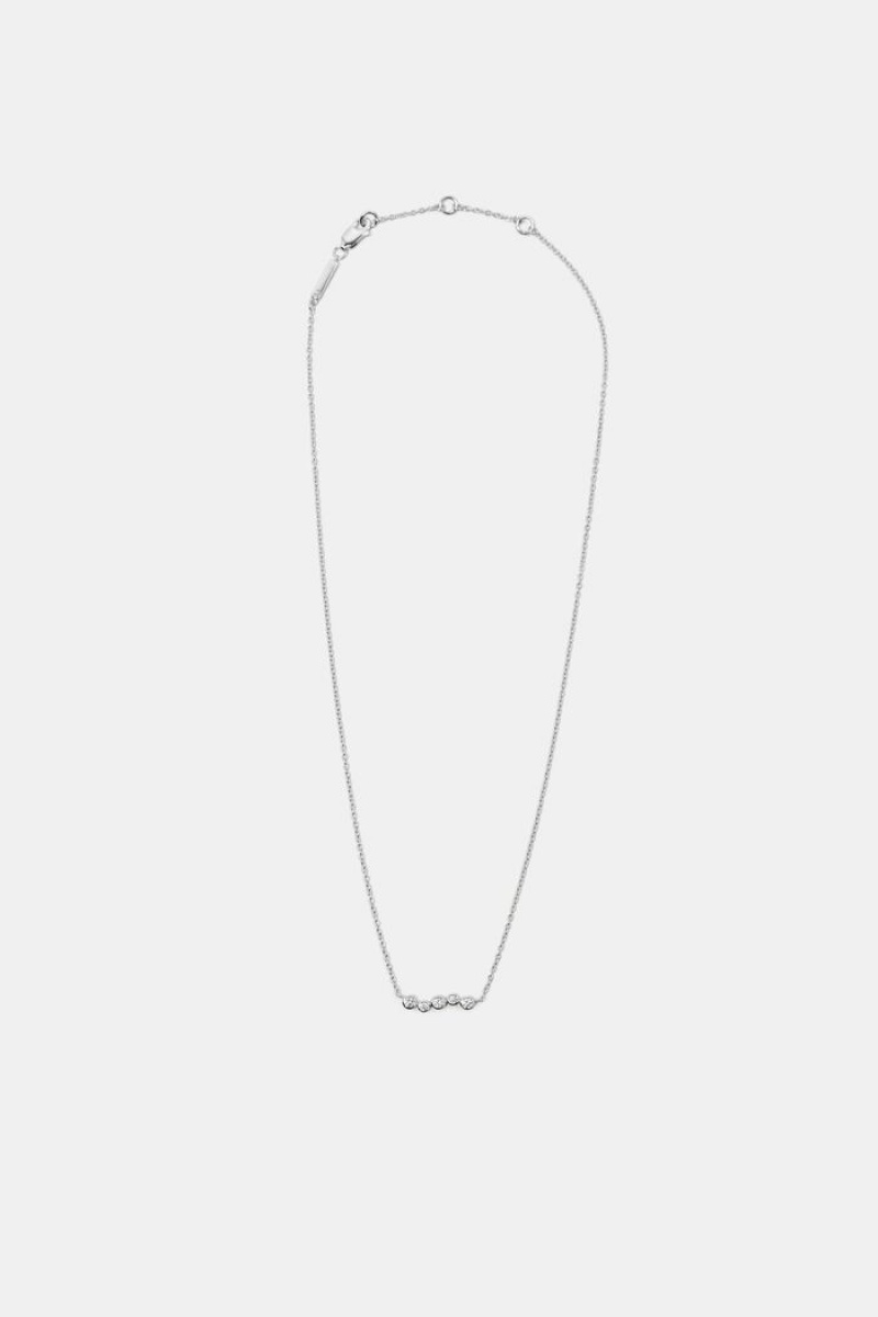 Dámské Šperky Esprit Sterling Silver Zirconia Pendant Necklace Stříbrné | NGT136742