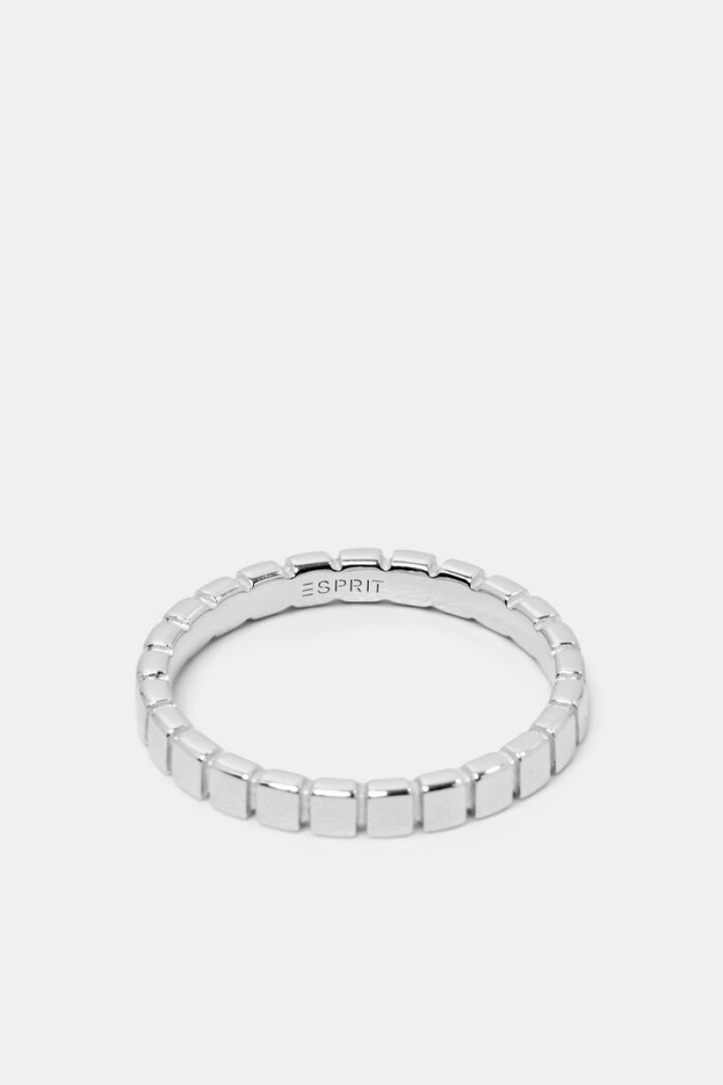 Dámské Šperky Esprit Thin Žebrovaný Ring,Sterling Silver Stříbrné | VIW053218