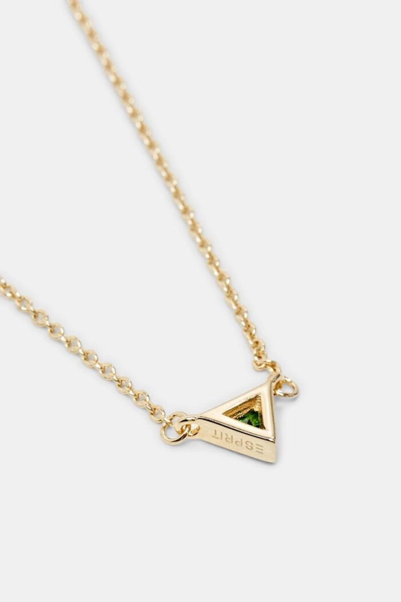 Dámské Šperky Esprit Triangle Charm Pendant Necklace Zlaté | TJI327506