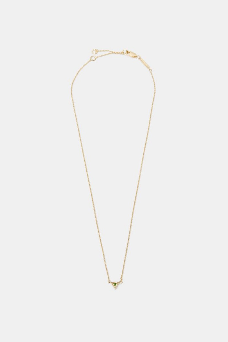 Dámské Šperky Esprit Triangle Charm Pendant Necklace Zlaté | TJI327506