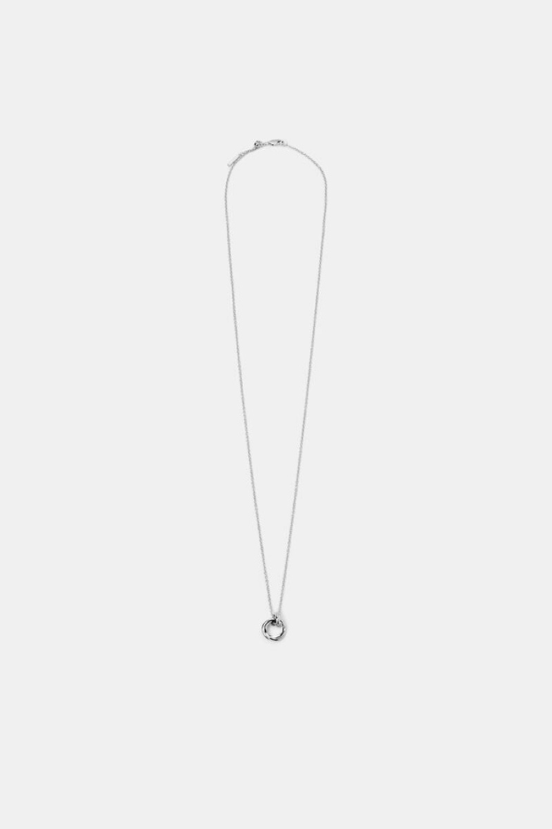 Dámské Šperky Esprit Triple Interlocking Pendant Necklace Stříbrné | MCV356124