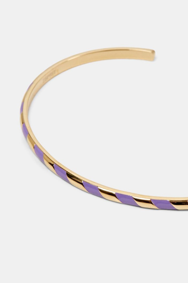 Dámské Šperky Esprit Two-tone Stainless Steel Bangle Fialové | YVS421967