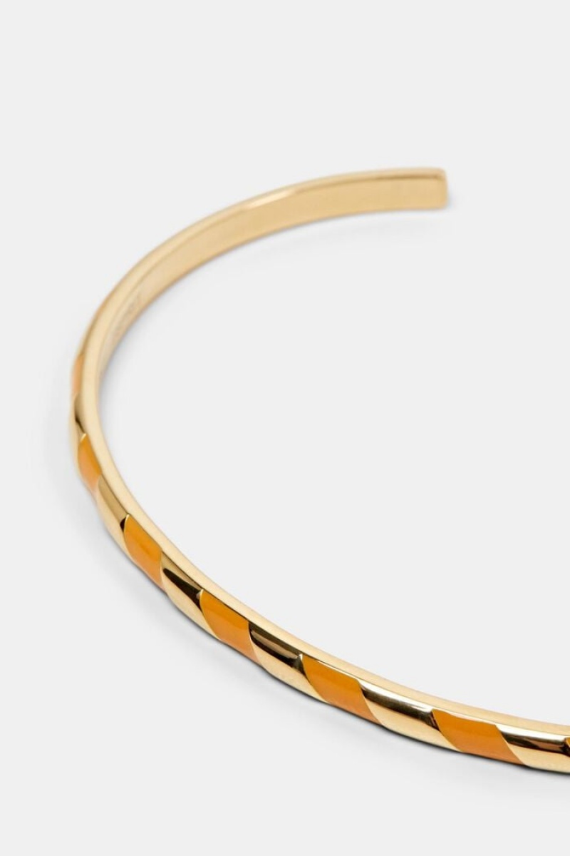 Dámské Šperky Esprit Two-tone Stainless Steel Bangle Oranžové | HEC751384