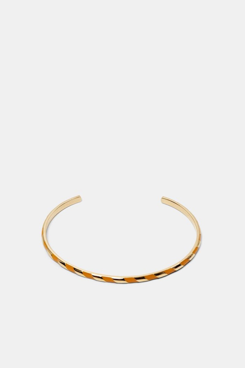 Dámské Šperky Esprit Two-tone Stainless Steel Bangle Oranžové | HEC751384