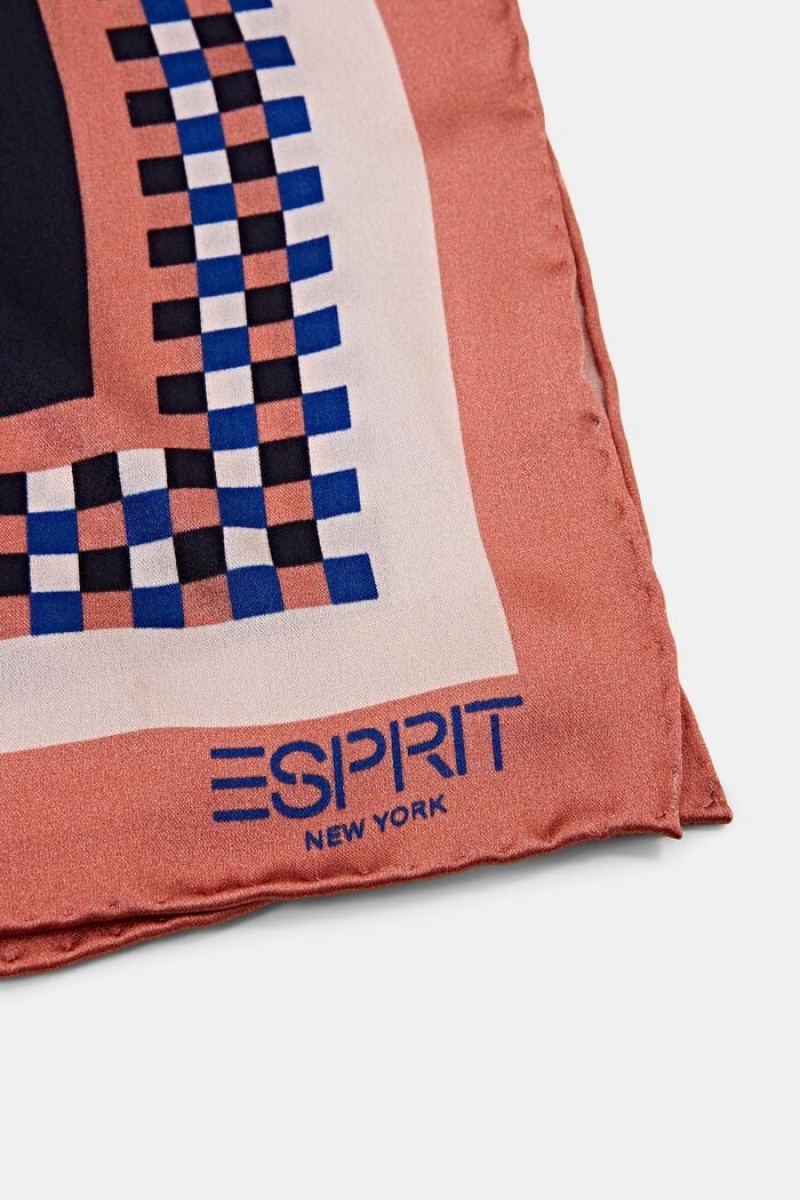 Dámské Šátky Esprit Printed Silk Bandana Růžové | CFZ391276