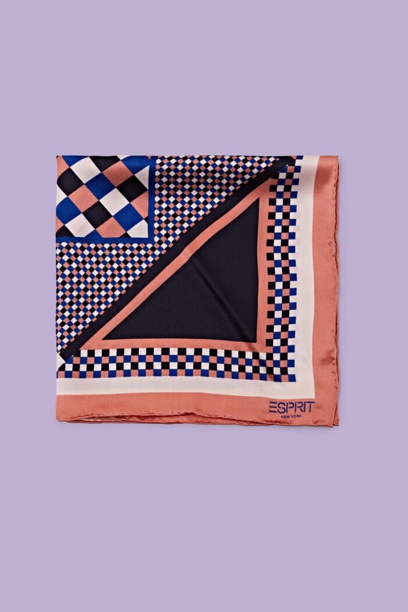 Dámské Šátky Esprit Printed Silk Bandana Růžové | CFZ391276