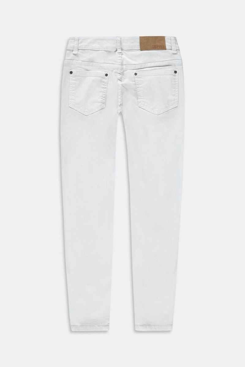 Dětské Džíny Esprit Pants Denim Bílé | YCF108963