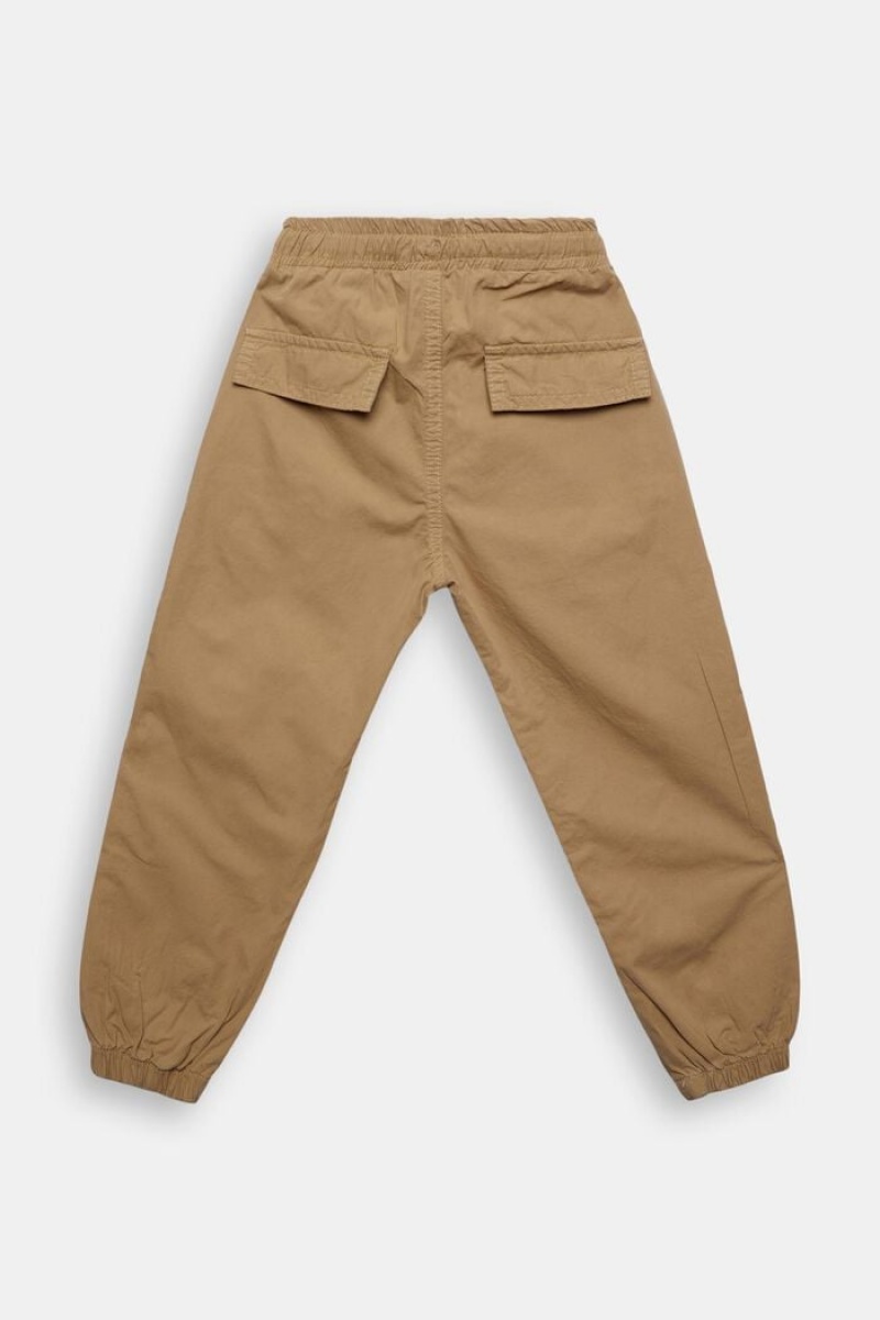 Dětské Kalhoty Esprit Pants Woven Béžový | ULJ785120