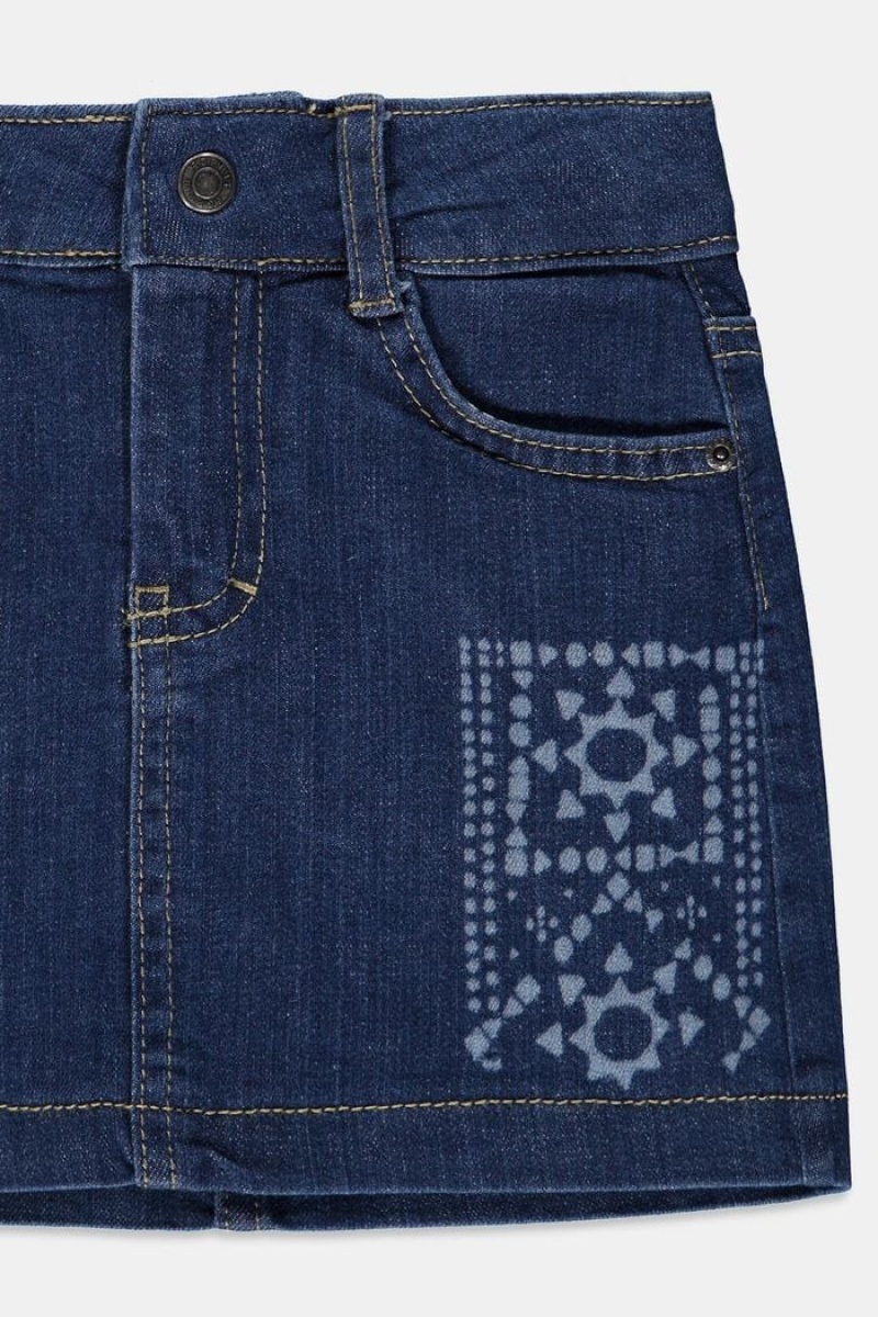 Dětské Sukně Esprit Denim Blankyt Světle | QZF907126