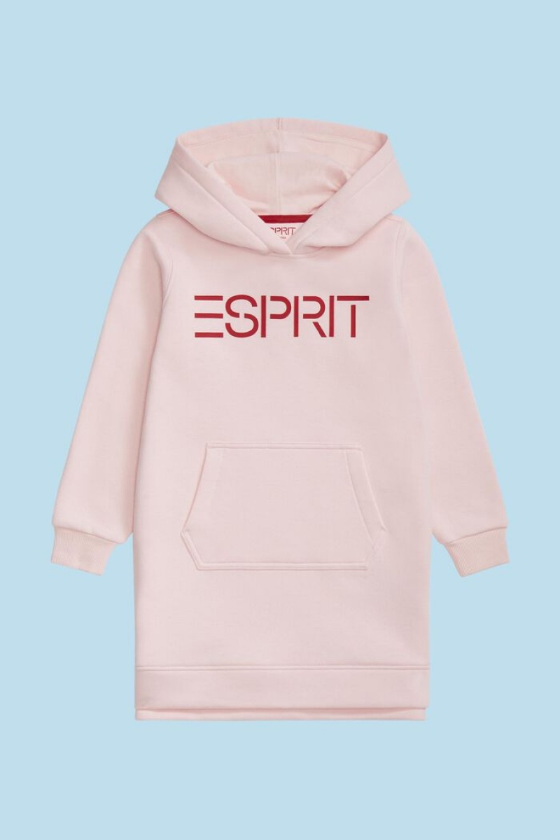 Dětské Šaty Esprit Logo Print Růžové | ABE942658