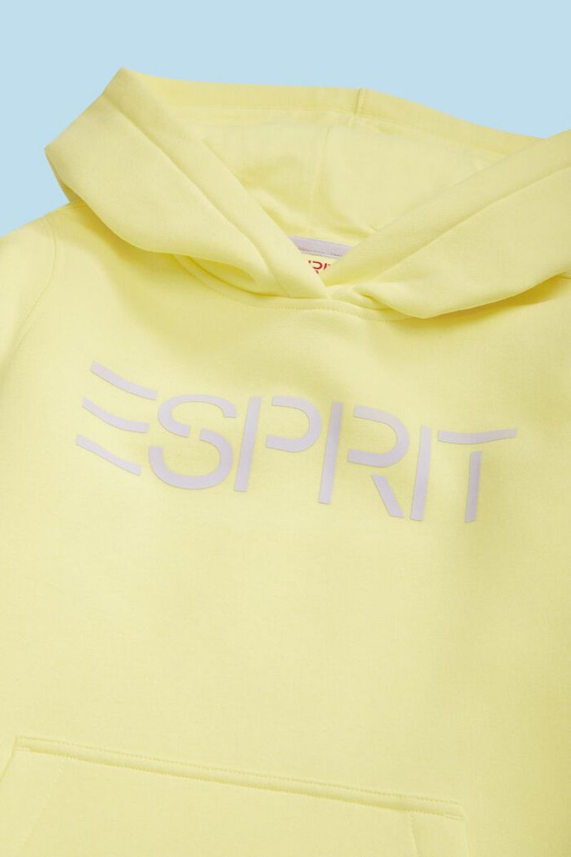 Dětské Šaty Esprit Logo Print Žluté | BVU478521