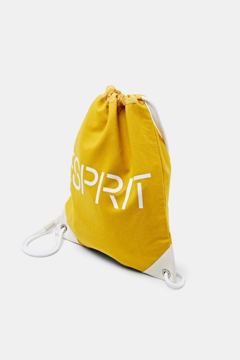 Pánské Batohy Esprit Logo Drawstring Žluté | OUG782165