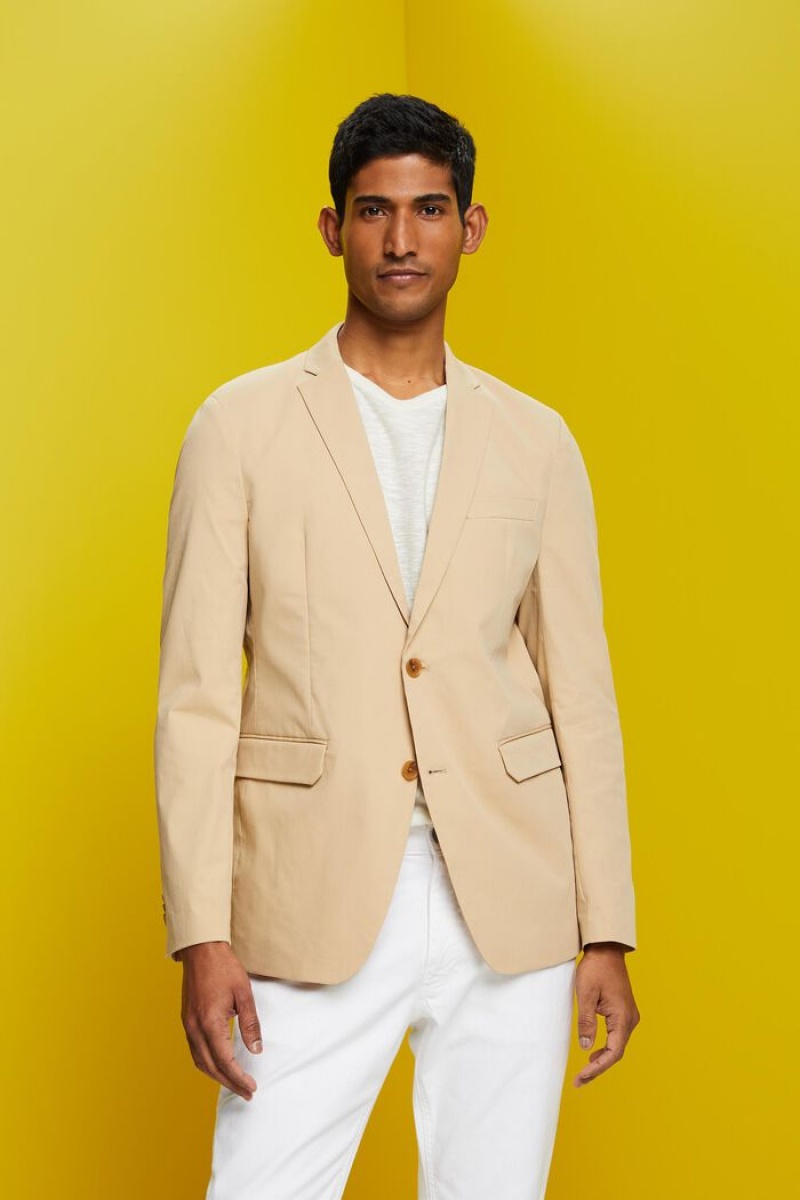 Pánské Blejzry Esprit Blazers Woven Hnědé | SGK106729