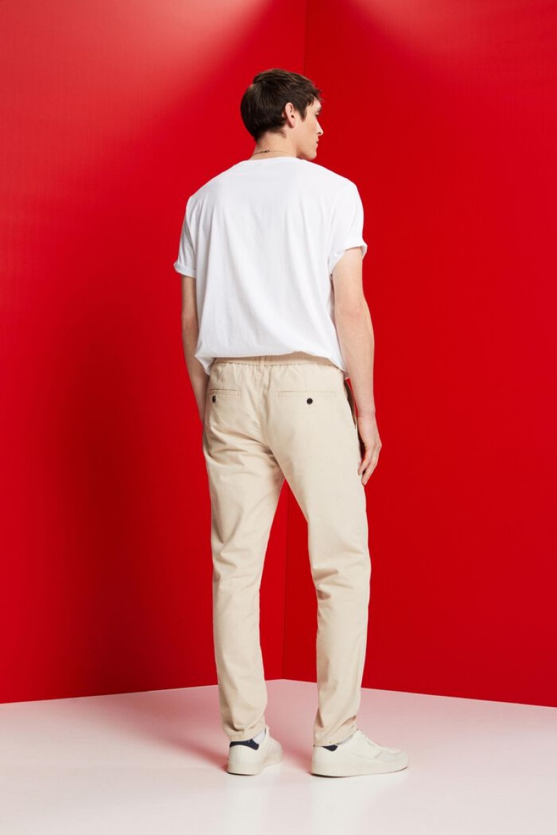 Pánské Blejzry Esprit Brushed Chino Béžový | JNS314750