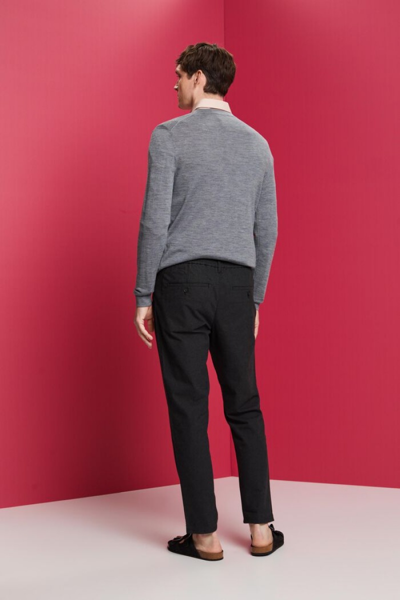 Pánské Blejzry Esprit Brushed Chino Tmavě Šedé | BOK482513