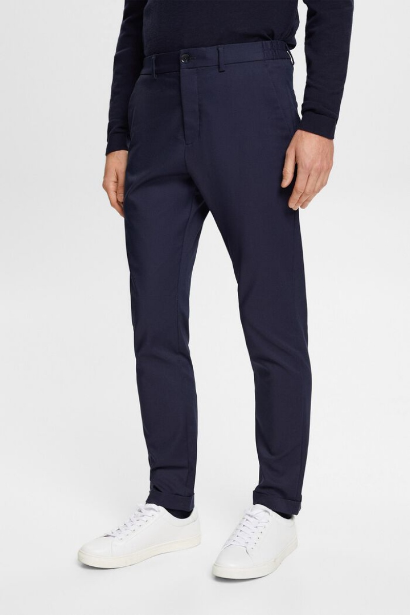 Pánské Blejzry Esprit Slim Fit Tmavě Blankyt | QXL169084