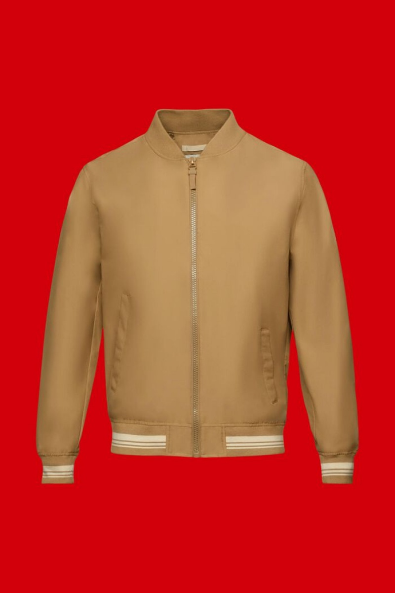 Pánské Bundy Esprit Bomber-style Blouson Hnědé | RVF615932