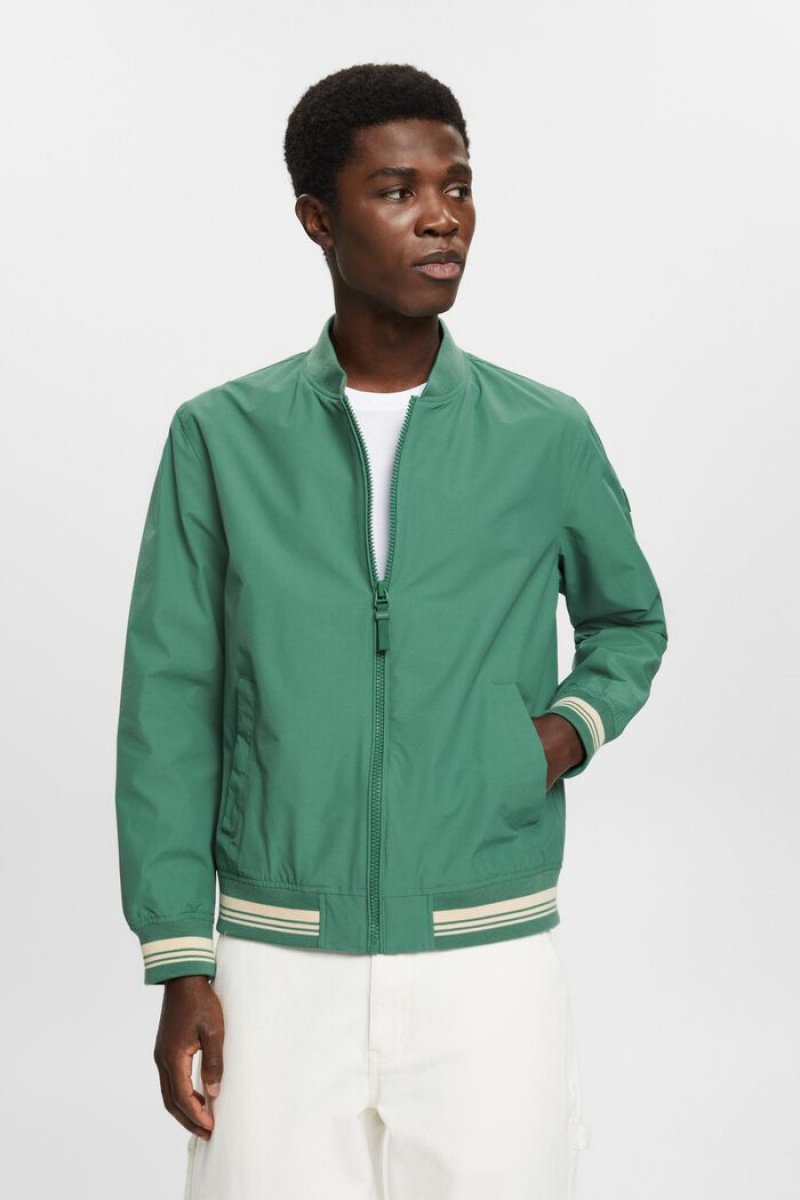 Pánské Bundy Esprit Bomber-style Blouson Tyrkysové Zelene | ACD593167