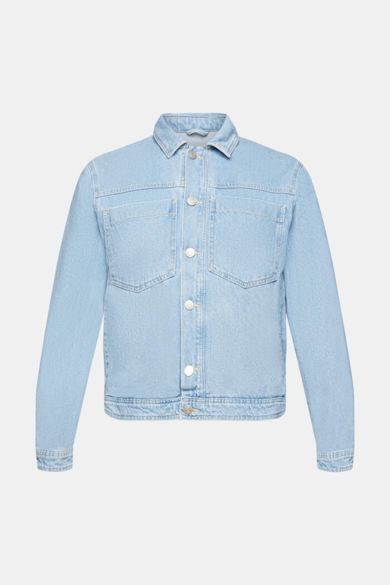 Pánské Bundy Esprit Denim Blankyt Světle | BHO801379