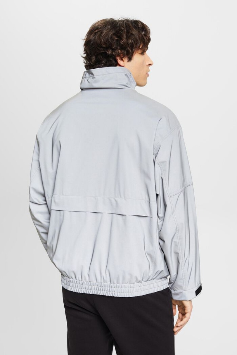 Pánské Bundy Esprit Oversized Windbreaker Šedé | VCO370251